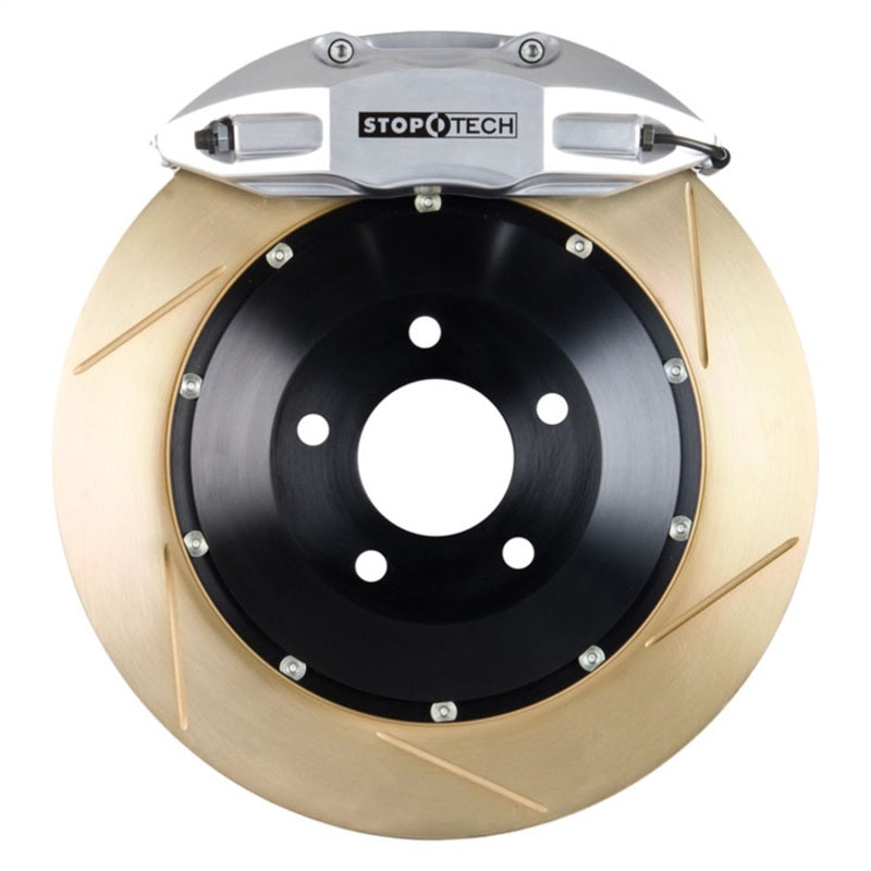 StopTech 14-15 Chevy Corvette Z51 Rear BBK w/ Silver ST-41 355x32mm Zinc Coated Slotted Rotors
