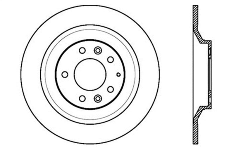 StopTech 06-07 Mazda Tribute 6 Slotted & Drilled Left Rear Rotor