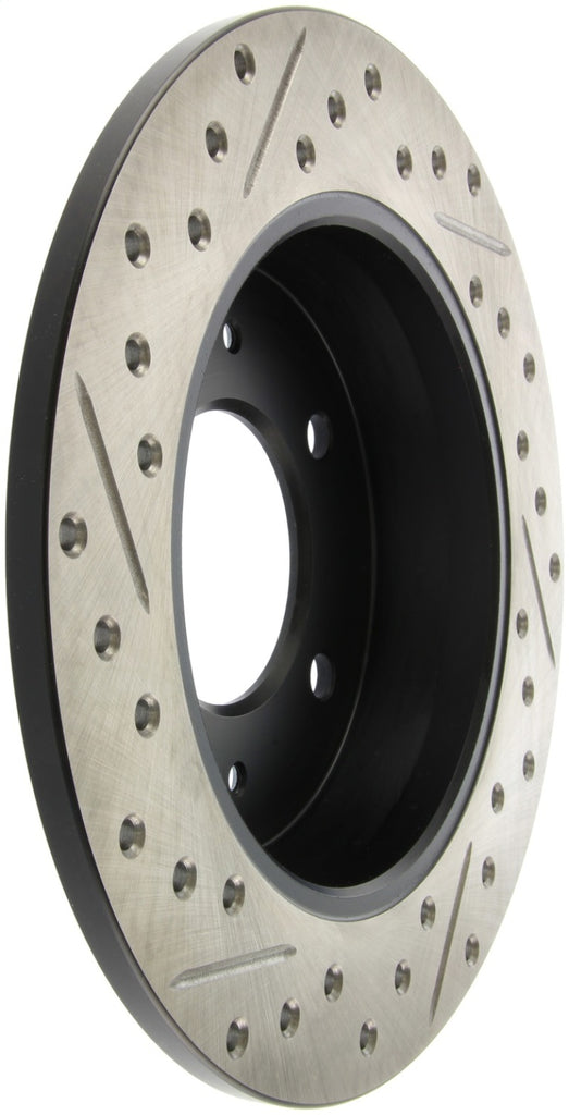 StopTech 11-16 Hyundai Elantra Slotted & Drilled Left Rear Rotor
