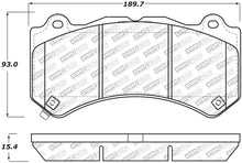 Load image into Gallery viewer, StopTech 12-18 Jeep Grand Cherokee Street Select Front Brake Pads