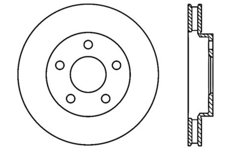StopTech Slotted & Drilled Sport Brake Rotor