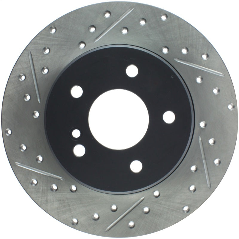StopTech Mercedes Benz C Series/E Series/SLK Series Rear Right Slotted & Drilled Rotor
