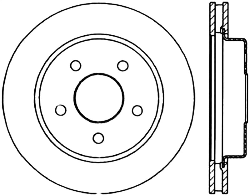 StopTech Slotted & Drilled Sport Brake Rotor