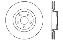 Load image into Gallery viewer, StopTech Power Slot 05-07 Cadillac XLR / 06-09 Chevy Corvette Front Right Drilled Rotors