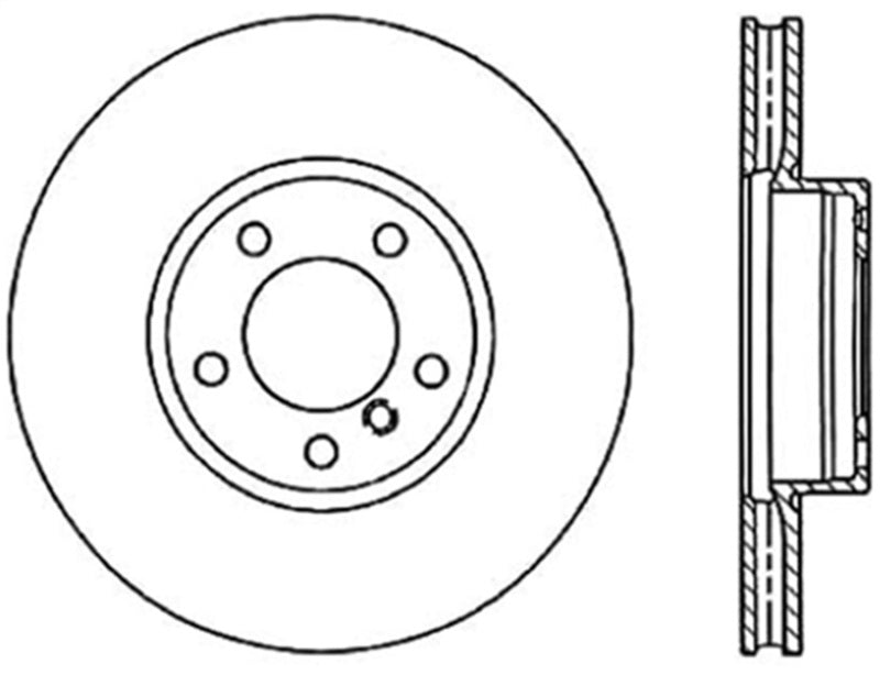 StopTech 04-10 Porsche Cayenne Front Right Slotted Cryo Rotor