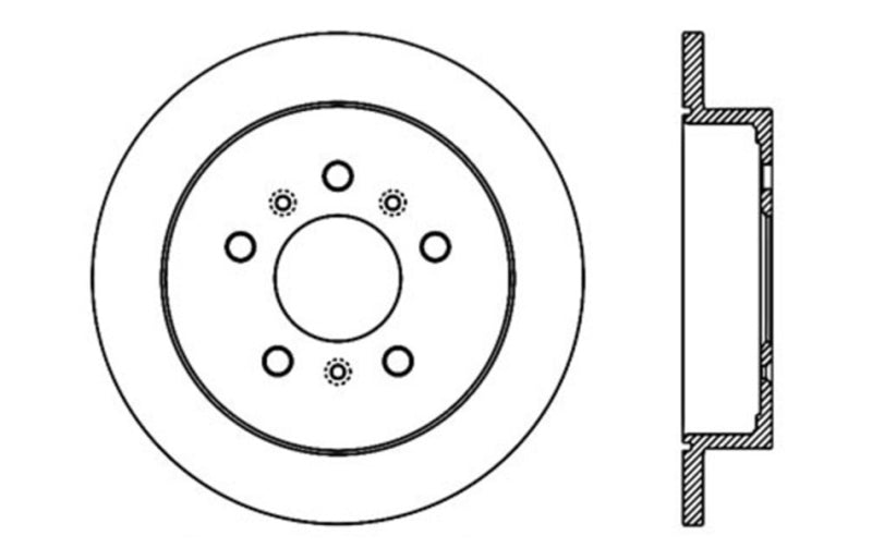 StopTech Drilled Sport Brake Rotor