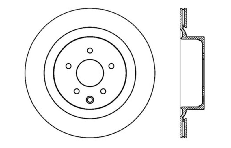 StopTech 07-08 Infiniti G35 / 08-09 G37 SportStop Slotted & Drilled Rear Left Rotor