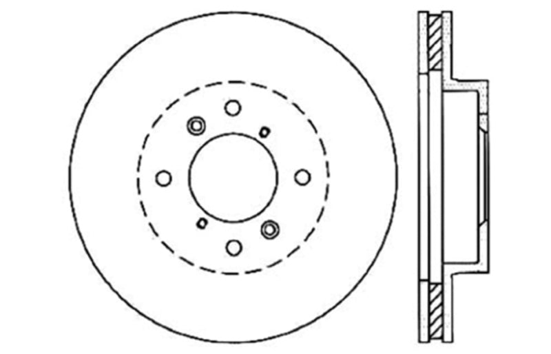 StopTech Drilled Sport Brake Rotor