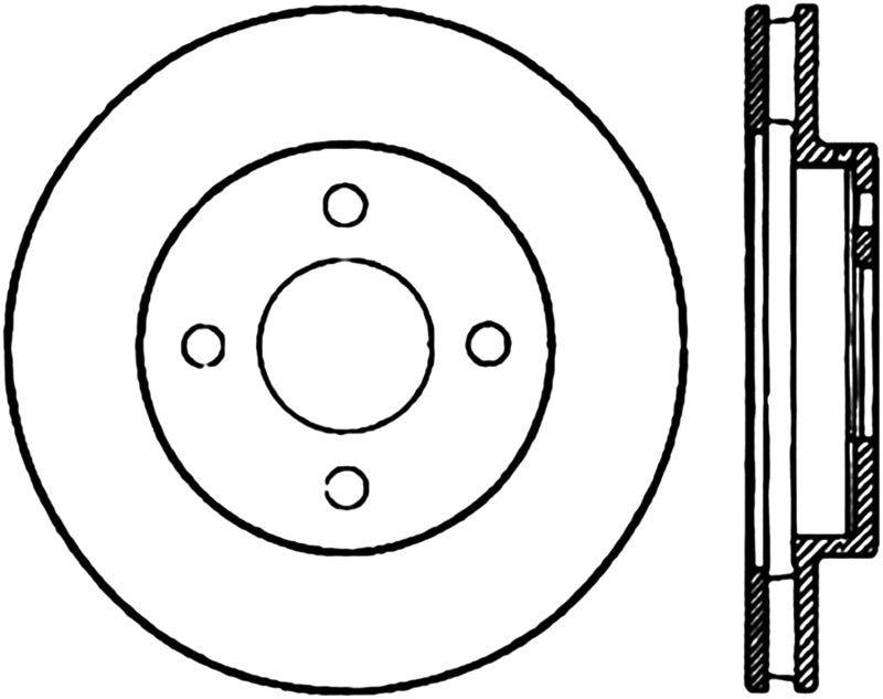 StopTech Power Slot 05-09 Pontiac G5 2.2L Front Left CRYO Rotor