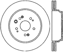Load image into Gallery viewer, StopTech 05-12 Acura RL Slotted &amp; Drilled Cryo Sport Left Rear Brake Rotor