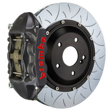 Load image into Gallery viewer, Brembo 07-13 X5 Rear GTS BBK 4 Piston Cast 380x28 2pc Rotor Slotted Type3-Black HA