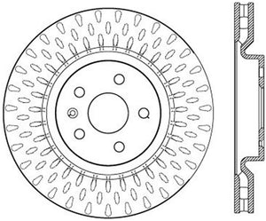 Stoptech 14-17 Chevrolet Camaro SS/09 Pontiac G8 Drilled and Slotted Front Right Rotor