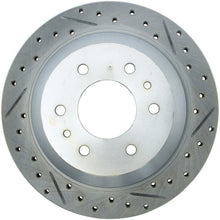 Load image into Gallery viewer, StopTech Select Sport 02-09 Chevrolet Trailblazer Slotted &amp; Drilled Left Rear Brake Rotor