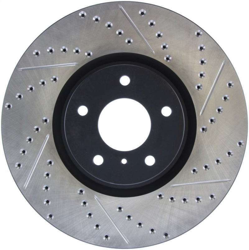 StopTech 07-08 Infiniti G35 / 08-09 G37 SportStop Slotted & Drilled Front Left Rotor