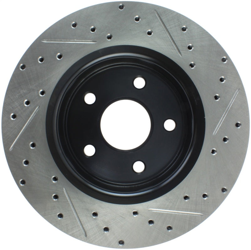 StopTech 06-10 Jeep Commander / 06-10 Gr Cherokee (Exc SRT-8) Slotted & Drilled Front Right Rotor