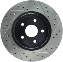 Load image into Gallery viewer, StopTech 06-10 Jeep Commander / 06-10 Gr Cherokee (Exc SRT-8) Slotted &amp; Drilled Front Right Rotor