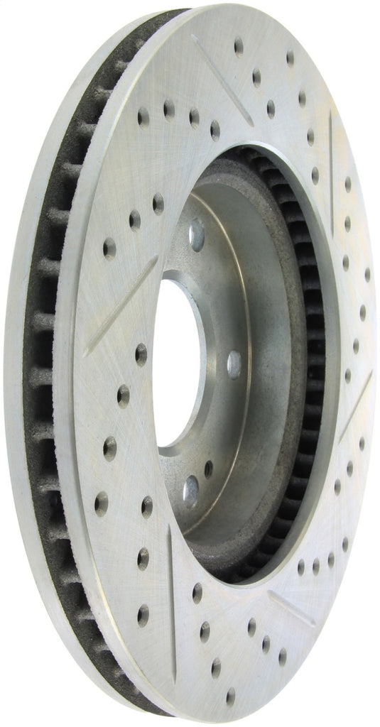 StopTech Select Sport 04-06 Mitsubishi Lancer / 01-05 Sebring Slotted and Drilled Right Front Rotor