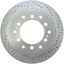 Load image into Gallery viewer, StopTech 10-19 Lexus GX / Toyota 4Runner Select Sport Slotted &amp; Drilled Rear Left Rotor