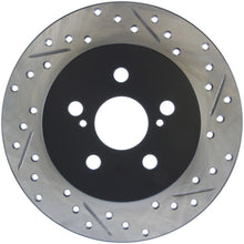 Load image into Gallery viewer, StopTech SportStop 11-12 Lexus CT200H / 09-10 Pontiac Vibe Slotted &amp; Drilled Left Rear Rotor