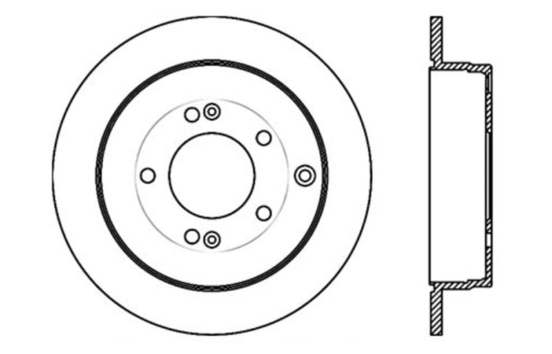 StopTech Slotted & Drilled Sport Brake Rotor