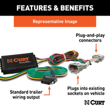 Load image into Gallery viewer, Curt 10-19 Ford Taurus Custom Wiring Harness (4-Way Flat Output)