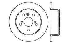 Load image into Gallery viewer, StopTech 02-06 Lexus ES 250/300/330/350 / 05-07 Toyota Avalon Slotted &amp; Drilled Left Rear Rotor