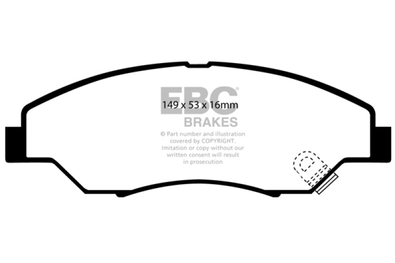 EBC 98-02 Kia Sportage 2.0 Ultimax2 Front Brake Pads