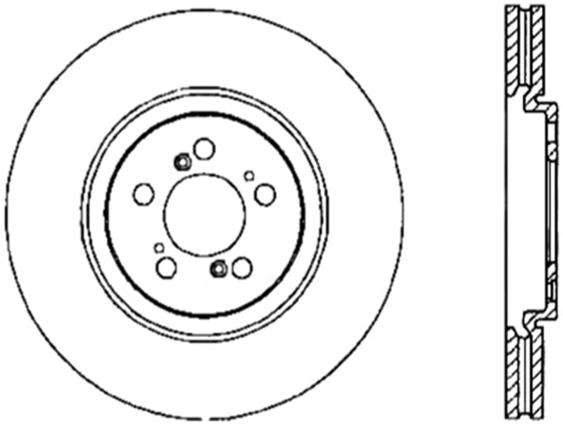 StopTech 97-05 Acura NSX Drilled Sport Right Front Rotor