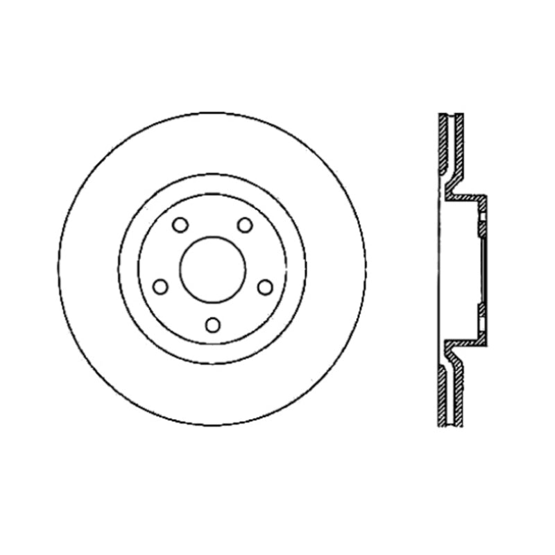 Stoptech 05-09 Corvette w/o Z51 pkg / 05-07 Cadillac XLR Front Performance Cryo Rotor
