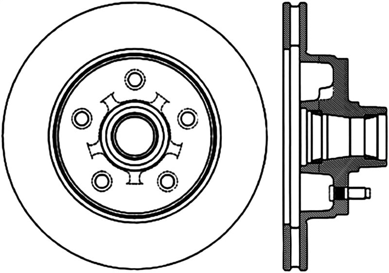 StopTech 77-95 Chevrolet Caprice Slotted & Drilled Front Left Sport Brake Cryo Rotor
