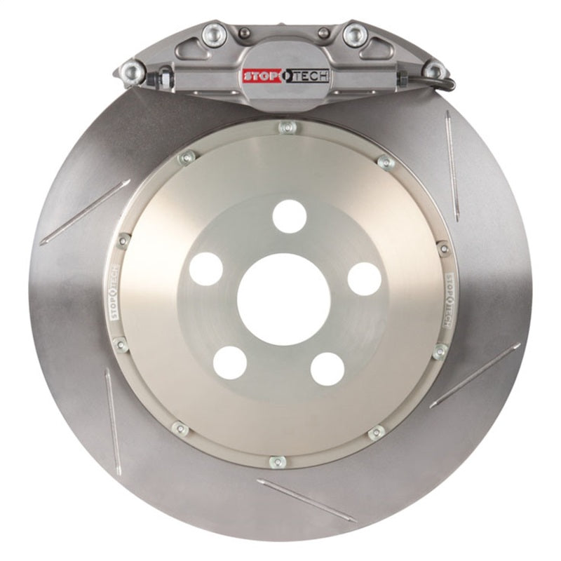 StopTech 02-05 WRX / 02-09 Impreza 2.5RS/2.5i Rear 2 Piston 328x28 Trophy Anodized Slotted Rotors