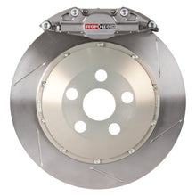 Load image into Gallery viewer, StopTech 02-05 WRX / 02-09 Impreza 2.5RS/2.5i Rear 2 Piston 328x28 Trophy Anodized Slotted Rotors