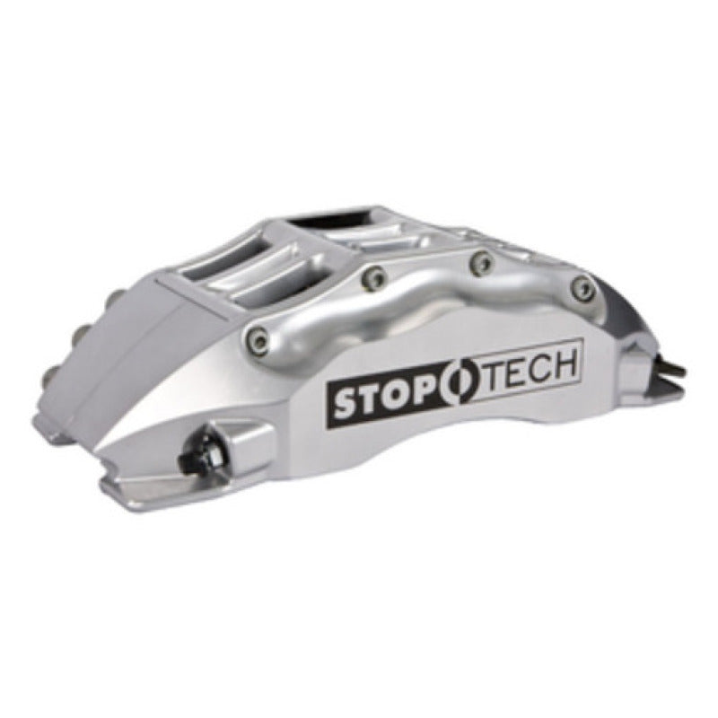 StopTech 06-10 BMW M5 E60 Front BBK w/Silver ST-60 Calipers Drilled 380x35 Rotor Pads and SS Lines