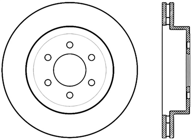 StopTech 03-04 Dodge Dakota Slotted Front Left Sport Cryo Brake Rotor