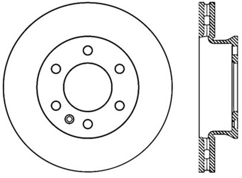 StopTech 07-16 Freightliner Sprinter Cryo Slotted Front Right Sport Brake Rotor