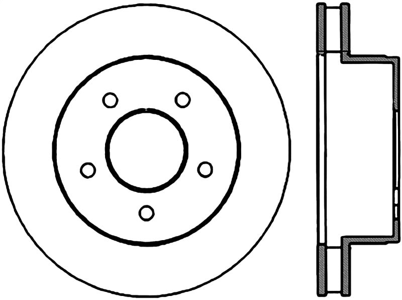 StopTech 90-02 Chevrolet Astro / GMC Safari Sport Slotted & Drilled Front Right Cyro Rotor