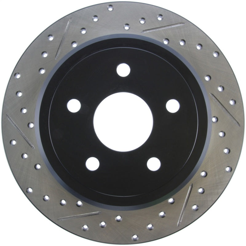 StopTech 06-10 Jeep Commander / 06-10 Gr Cherokee (Exc SRT-8) Slotted & Drilled Rear Right Rotor
