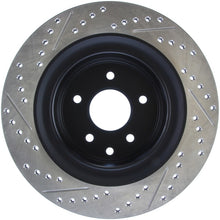 Load image into Gallery viewer, StopTech 07-08 Infiniti G35 / 08-09 G37 SportStop Slotted &amp; Drilled Rear Left Rotor
