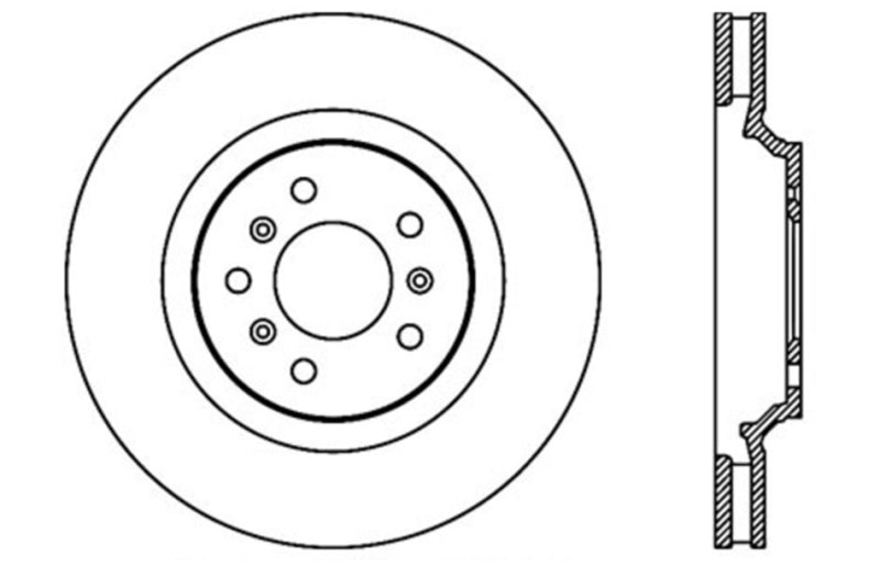 StopTech Drilled Sport Brake Rotor