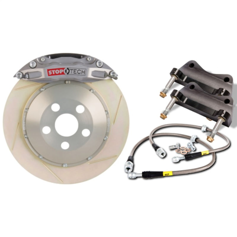 StopTech 08-13 BMW M3/11-12 1M Coupe Front BBK w/ ST-60 Trophy Calipers Zinc Slotted 380x35mm Rotors