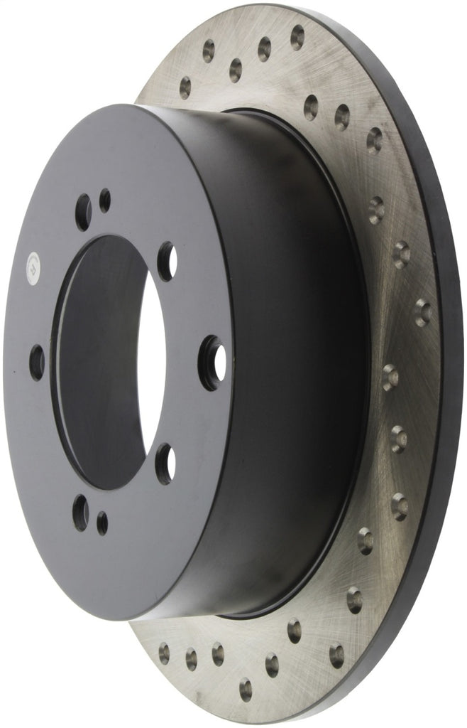 StopTech 95-99 Eagle Talon Tsi Turbo / 94-99 Mitsubishi Eclipse Turbo Drilled Right Rear Rotor