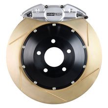 Load image into Gallery viewer, StopTech BBK 99-06 BMW 325i/328i Rear Black ST-40 Calipers Slotted 328x28mm Rotors/Pads/SS Lines