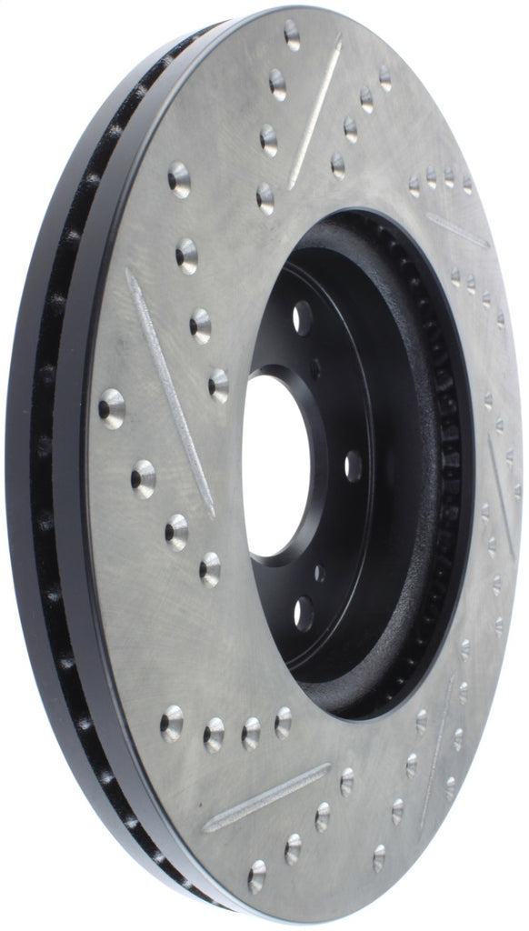 StopTech 09-10 Acura TSX/ 08-10 Honda Accord Coupe Left Front Slotted & Drilled Rotor