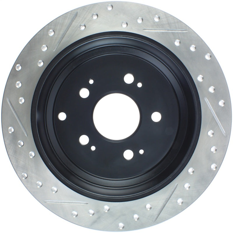 StopTech 05-10 Honda Odyssey SportStop Slotted & Drilled Left Rear Rotor