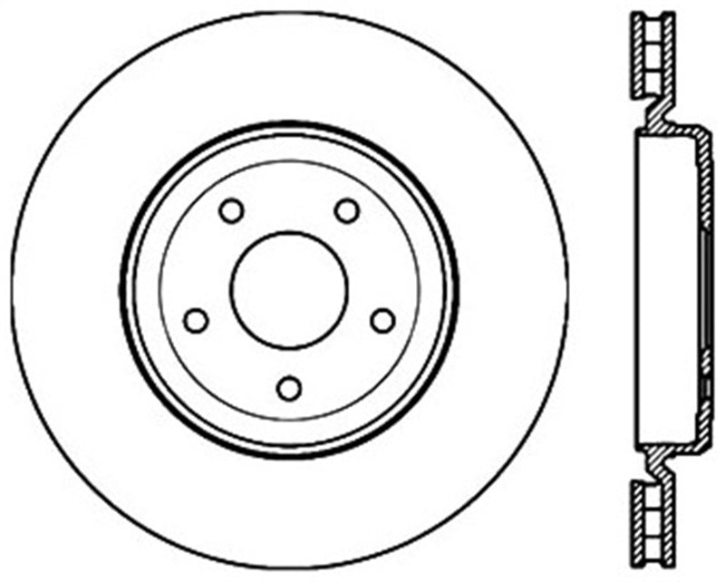 Stoptech 06-10 Corvette (Z06) / 10 Corvette Grand Sport Rear Premium High Carbon Cryo Rotor