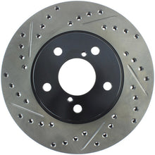 Load image into Gallery viewer, StopTech Power Slot 11/92-01 Subara Impreza / 95-01 Outback Front Right Drilled &amp; Slotted Rotors