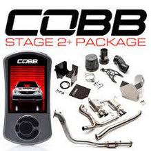 Load image into Gallery viewer, Cobb 11-14 Subaru STI Sedan MT Stage 2 Plus Power Package Titanium w/ Cobb Blue Intake