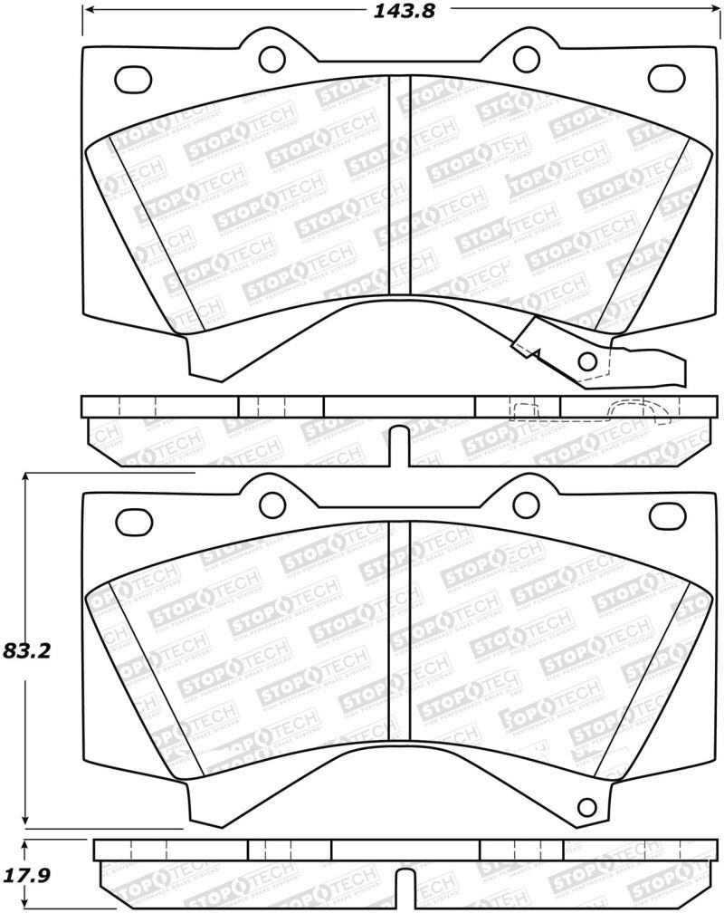 StopTech Street Select Brake Pads