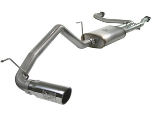 aFe MACH Force XP Exhaust Cat-Back 2.5/3in SS-409 w/ Polished Tip 04-12 Nissan Titan V8 5.6L