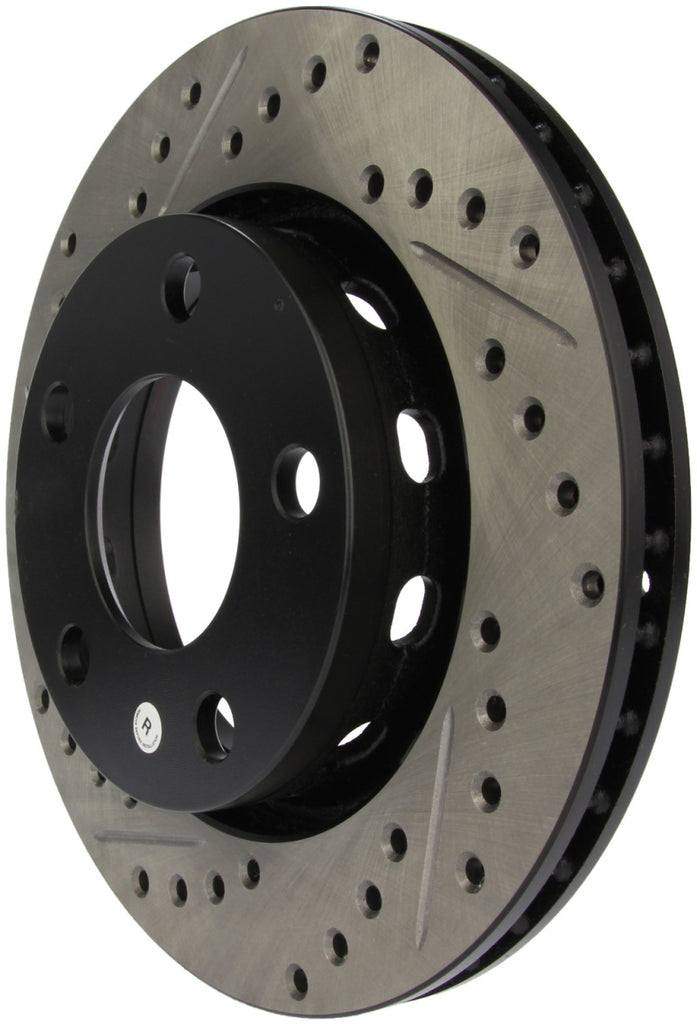 StopTech 2/99-02 Audi S4 Slotted & Drilled Right Rear Rotor